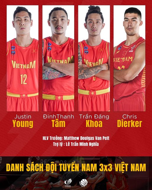 Bóng rổ nam Việt Nam công bố danh sách tham dự nội dung 3x3 tại SEA Games 31