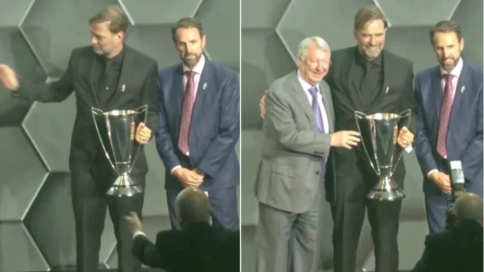 Khoảnh khắc cảm động giữa HLV Liverpool và huyền thoại Man United