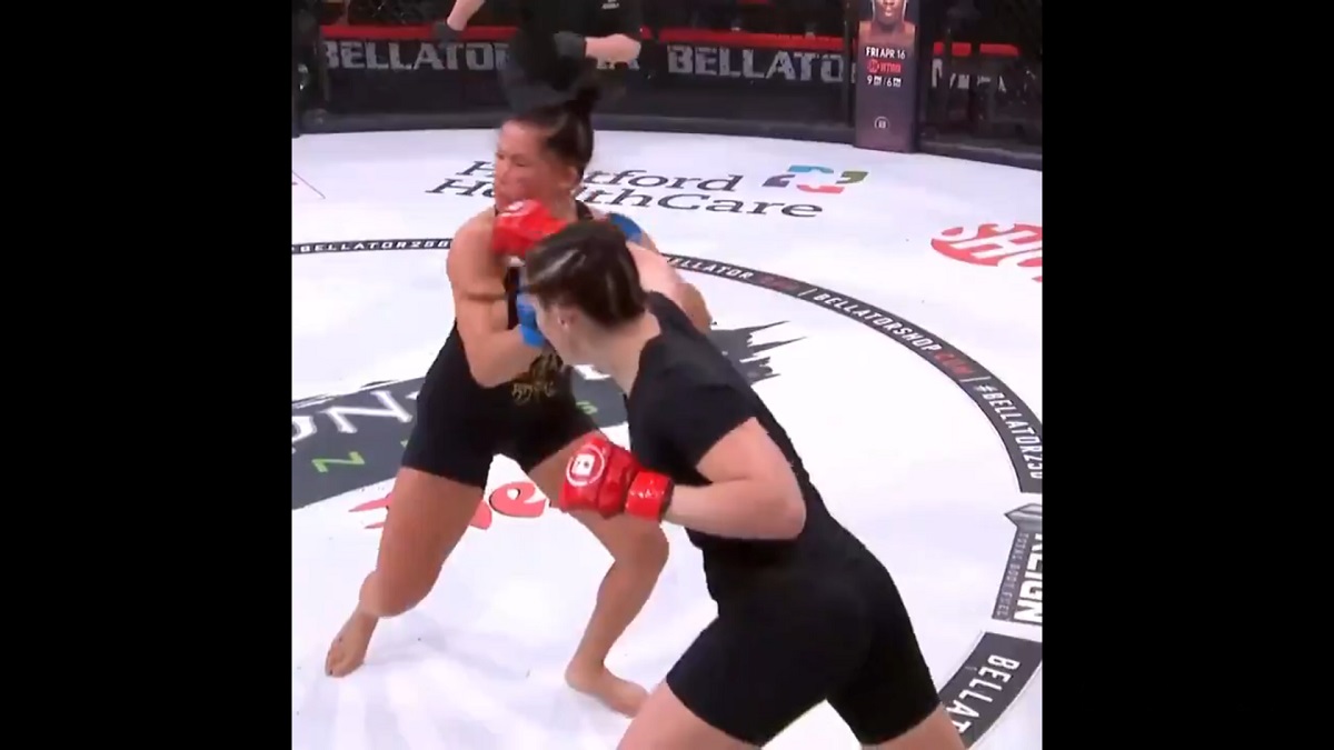 Đả nữ Nga tung liên hoàn đấm, knock-out đối thủ trong chưa đầy 30 giây