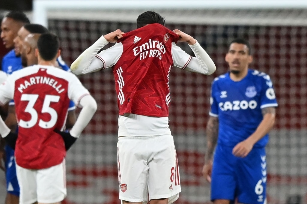 Arsenal thua bạc nhược Everton ngay trên sân nhà