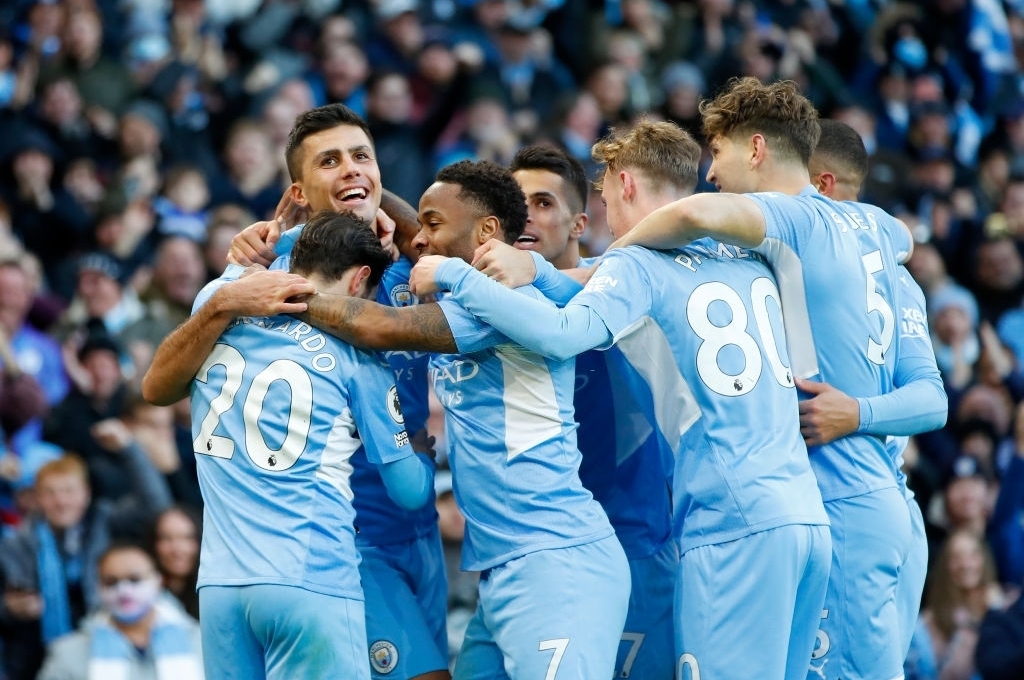 Man City dễ dàng đánh bại Everton trên sân nhà