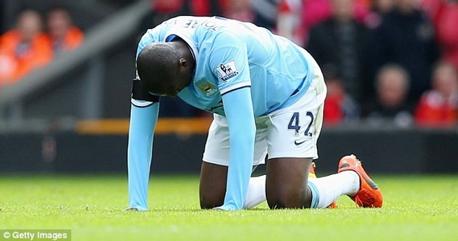 Man City có thể mất Yaya Toure đến hết mùa giải