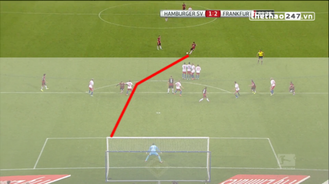 VIDEO: Pha sút phạt đẳng cấp từ 30m khiến thủ môn đứng nhìn của Lucas Piazon