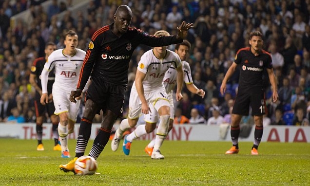 Video clip bàn thắng: Tottenham Hotspur 1-1 Besiktas ( Bảng C Europa League 2014/15)