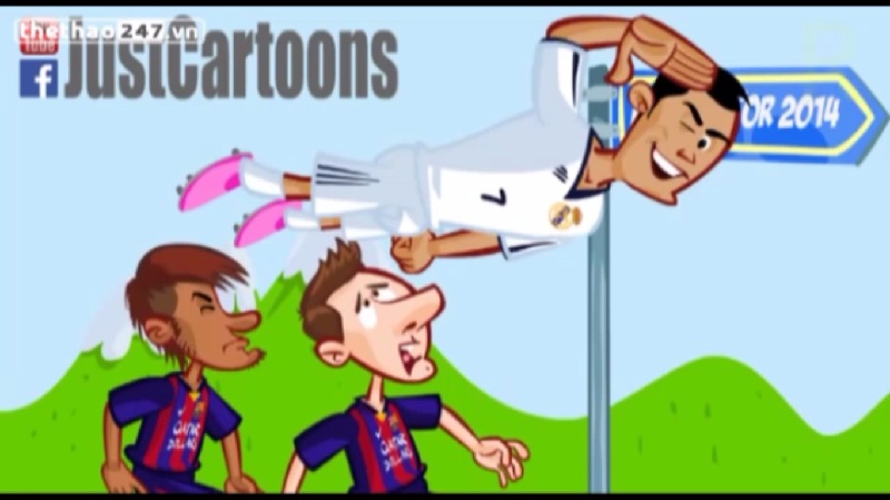 VIDEO: Neymar, Messi đi bộ, CR7 bay như tên lửa trong cuộc đua giành QBV