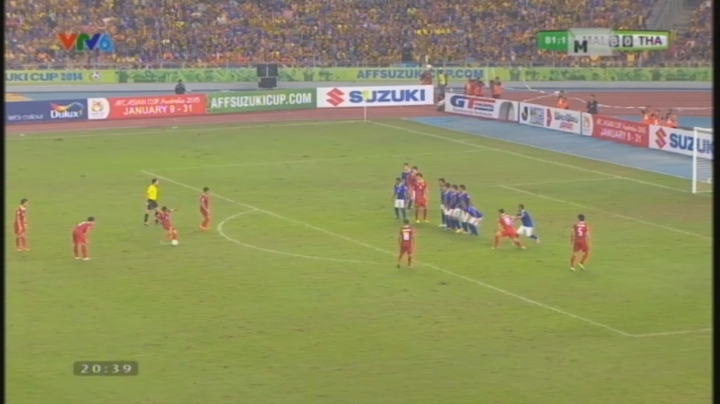 VIDEO: Phút 82' - Chappuis rút ngắn tỷ số xuống 1-3 cho Thái Lan