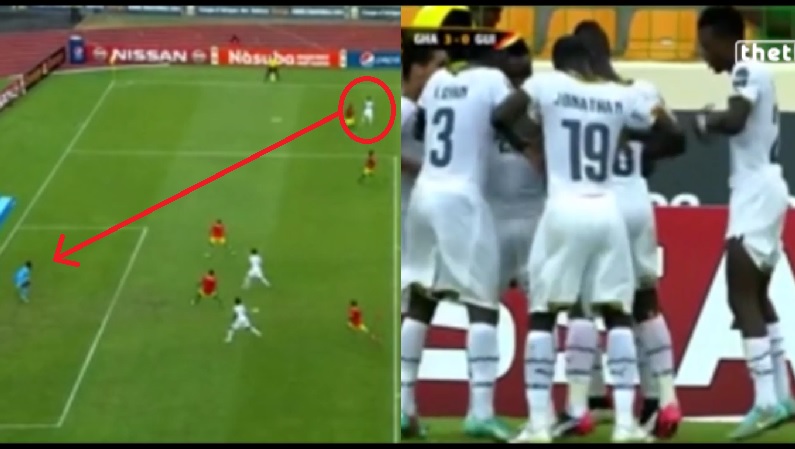 VIDEO: Tuyển thủ Ghana lập siêu phẩm cứa lòng và ăn mừng hài hước (CAN 2015)