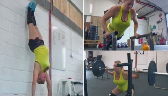 VIDEO: Mang thai 7 tháng vẫn có thể nâng tạ nặng 100kg