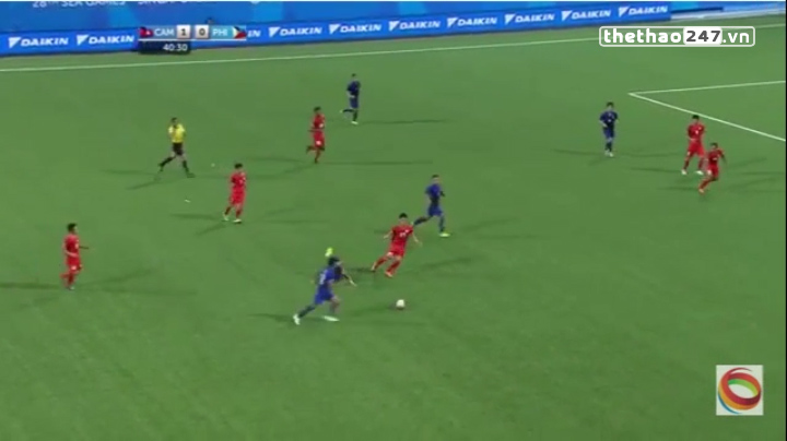 Video bàn thắng SEA Games 28: U23 Campuchia 3-1 U23 Philippines