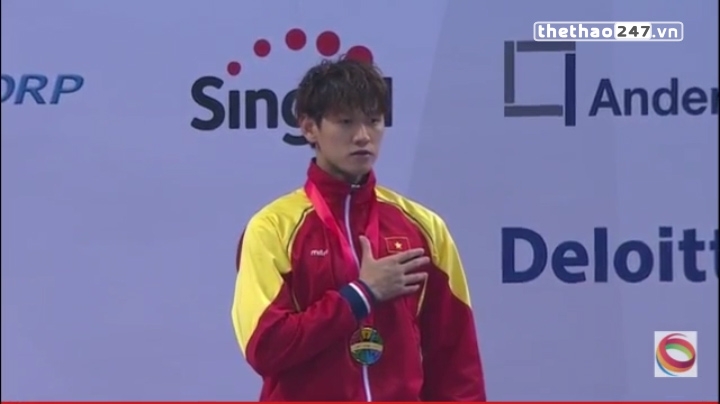 Video SEA Games 28: Lễ trao HCV cho Hoàng Quý Phước