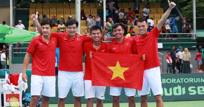 Đánh bại Indonesia, tuyển VN chờ người Thái tại vòng 2 Davis Cup