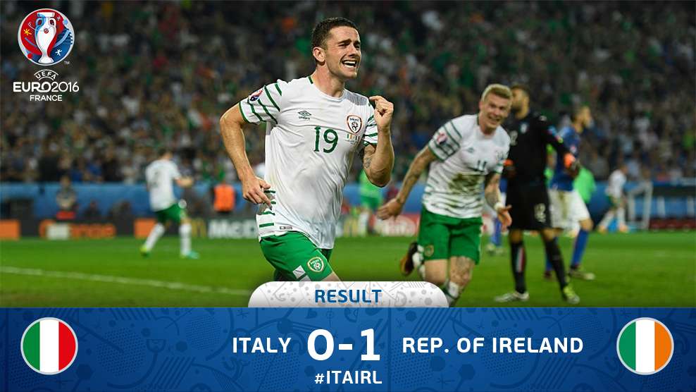 Video bàn thắng: Italia 0-1 Ireland (Vòng bảng Euro 2016)
