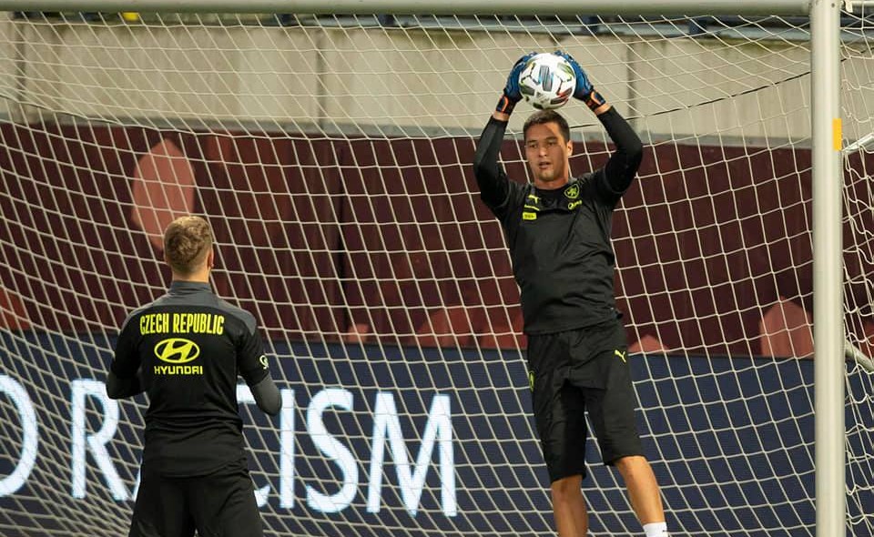 Filip Nguyễn hồ hởi trong buổi tập của ĐT CH Séc