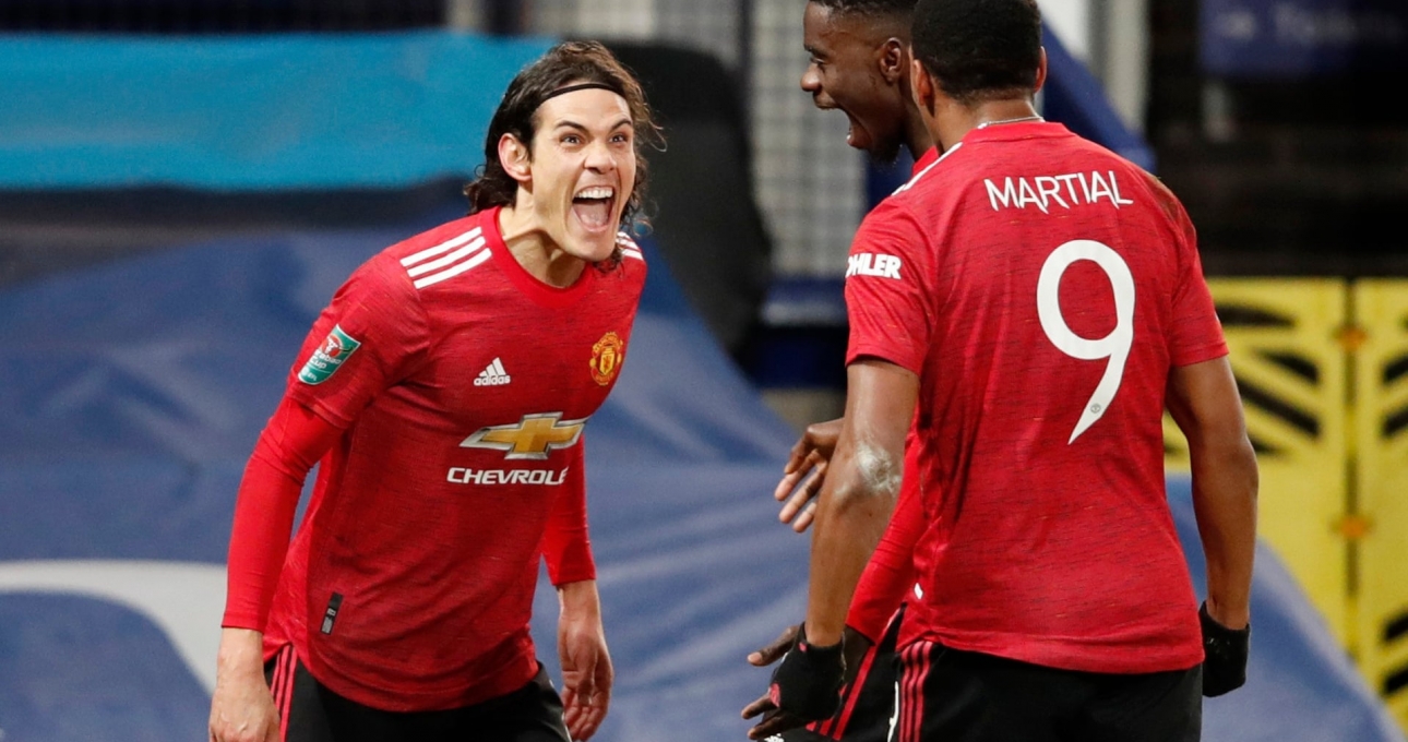 Cavani tỏa sáng, MU hạ Everton ngay trên sân khách