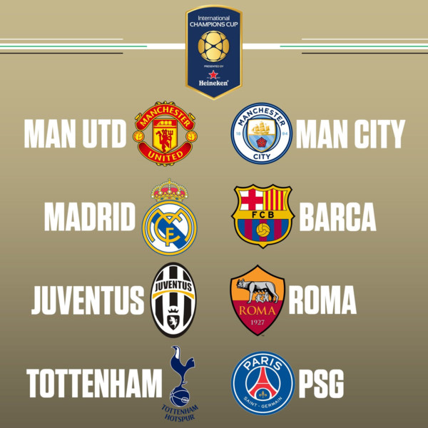 Lịch thi đấu ICC Cup 2017, LTĐ International Champions Cup