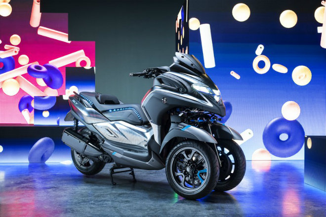 Chiêm ngưỡng Yamaha 3CT: Siêu xe ga 3 bánh cực 'độc'
