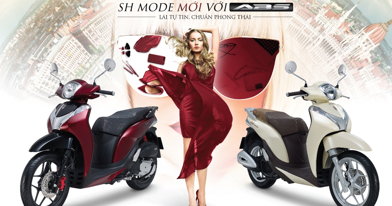 Honda SH mode thế hệ mới đã được trang bị phanh ABS