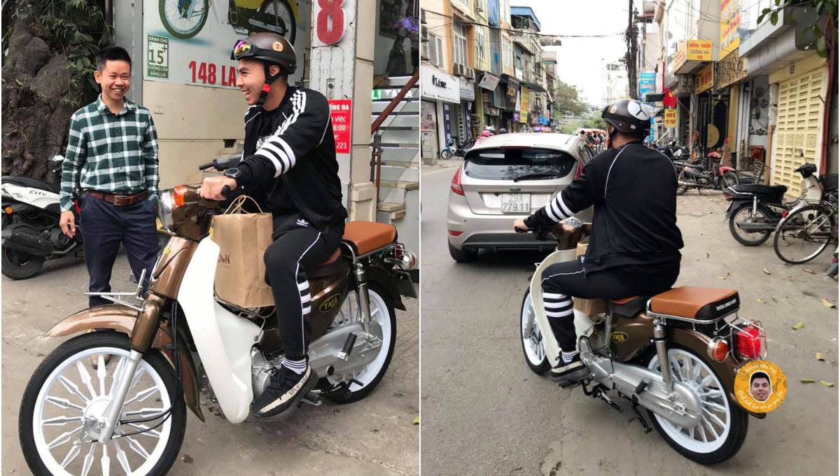 Tiền vệ Đức Huy giản dị sắm Honda Cub trong khi đồng đội tậu xế hộp