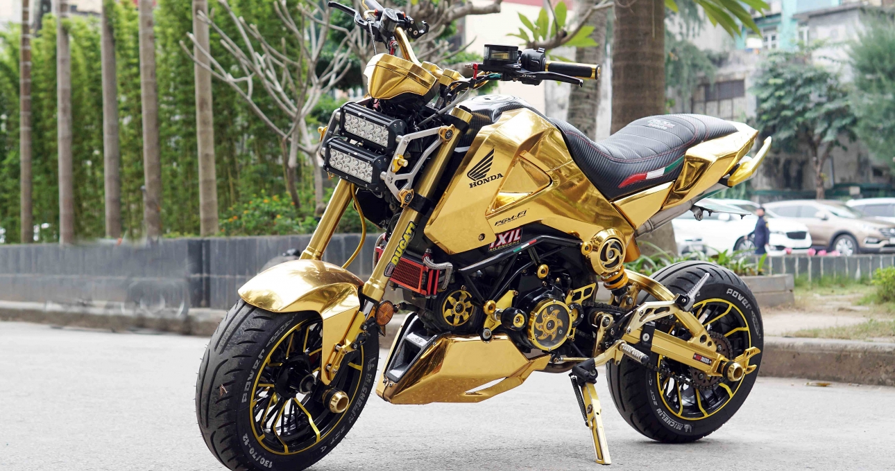 Ngắm chiếc Honda MSX độ “khủng” nhất Hà Nội