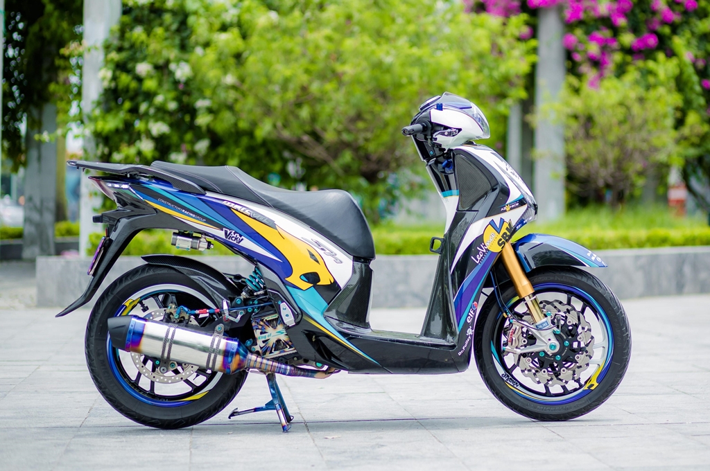 Chiêm ngưỡng chiếc Honda SH 150i độ “khủng” nhất Hà Thành