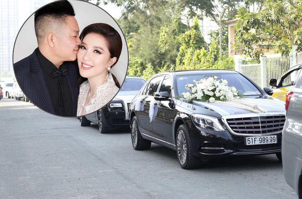 Đám cưới Bảo Thy: Mercedes-Maybach S600 14 tỷ đồng làm xe hoa