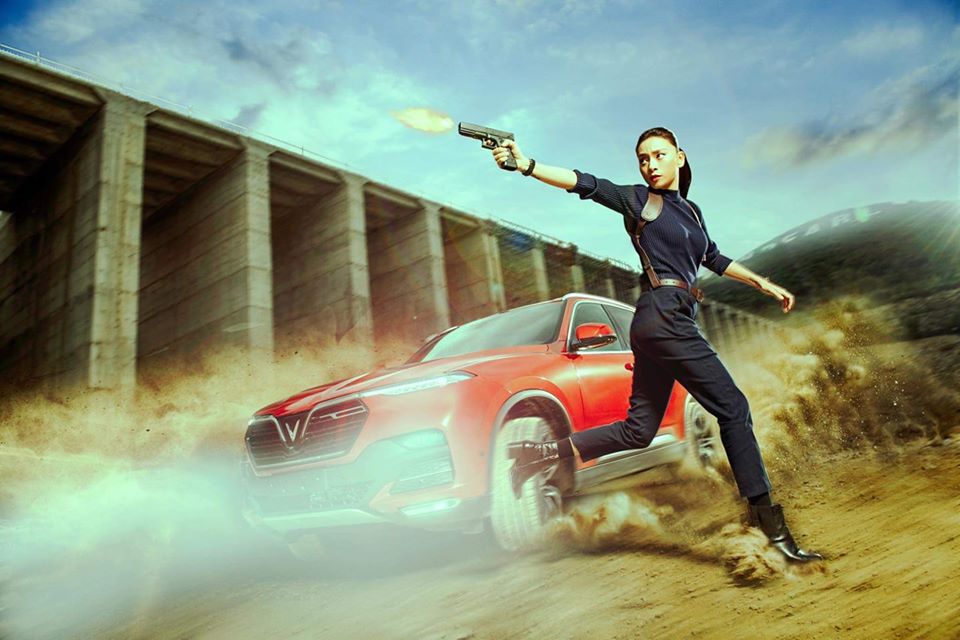 Xe VinFast lần đầu xuất hiện trong phim hành động “Chim ưng đen”