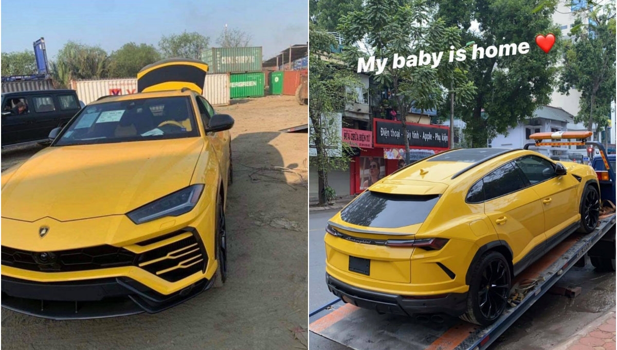 Con trai Bầu Hiển tậu Lamborghini Urus chiều 30 Tết