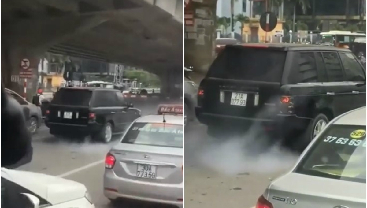 VIDEO: Xe sang Range Rover xả khói như công nông trên đường