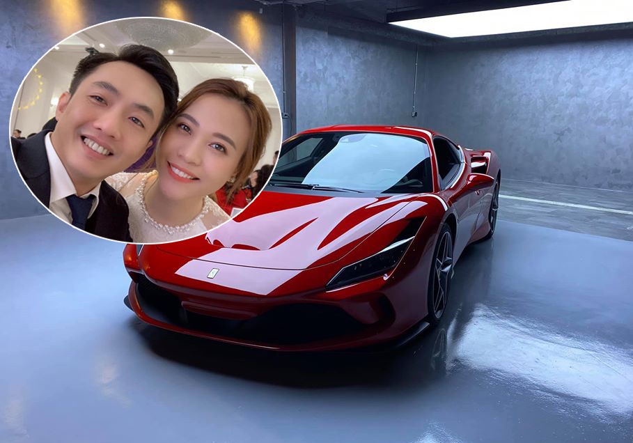 Cường Đô-la bất ngờ được vợ tặng siêu xe Ferrari F8 Tributo