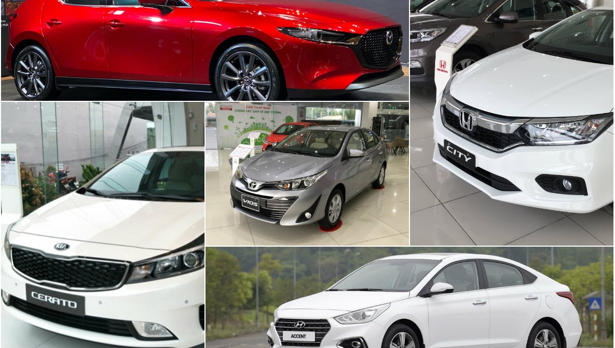 Top 5 mẫu sedan giá rẻ bán chạy nhất Việt Nam: Vios dẫn đầu