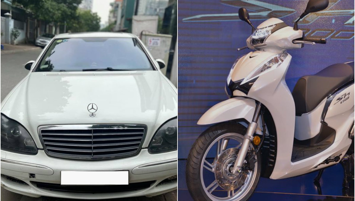 Nên mua Mercedes-Benz S500 cũ hay Honda SH 300i mới?