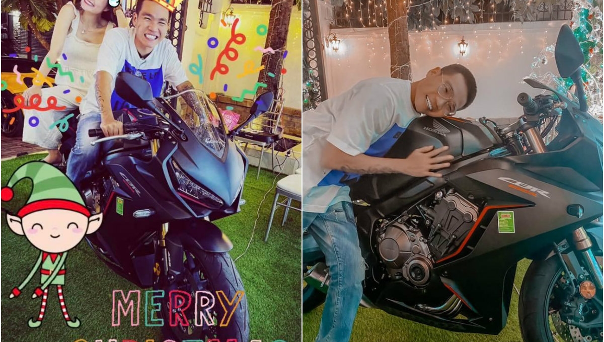 Rapper Wowy được bạn thân tặng mô tô gần 300 triệu đồng