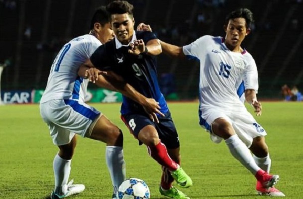 Hàng công kém sắc, U22 Campuchia để thua U22 Philippines