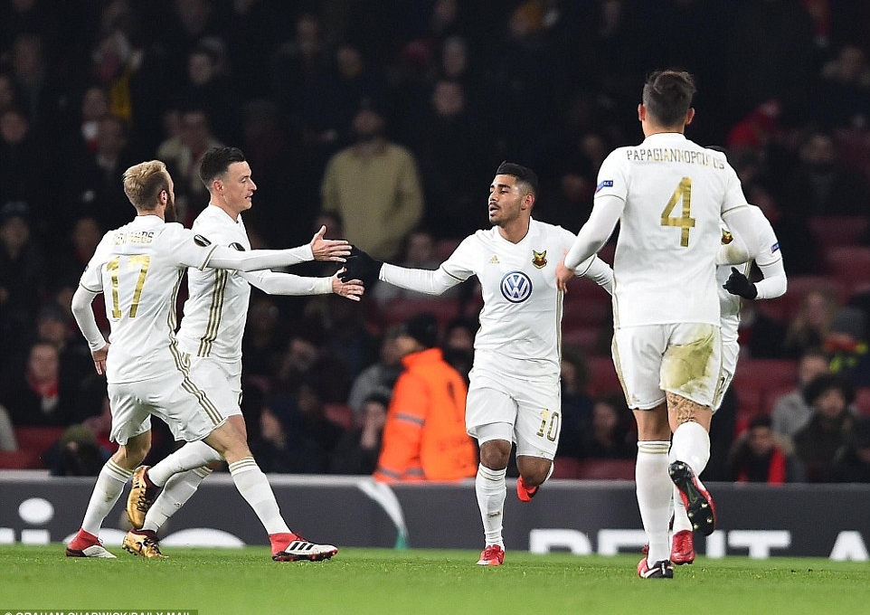 Chơi quá tệ, Arsenal thất bại trước Ostersunds