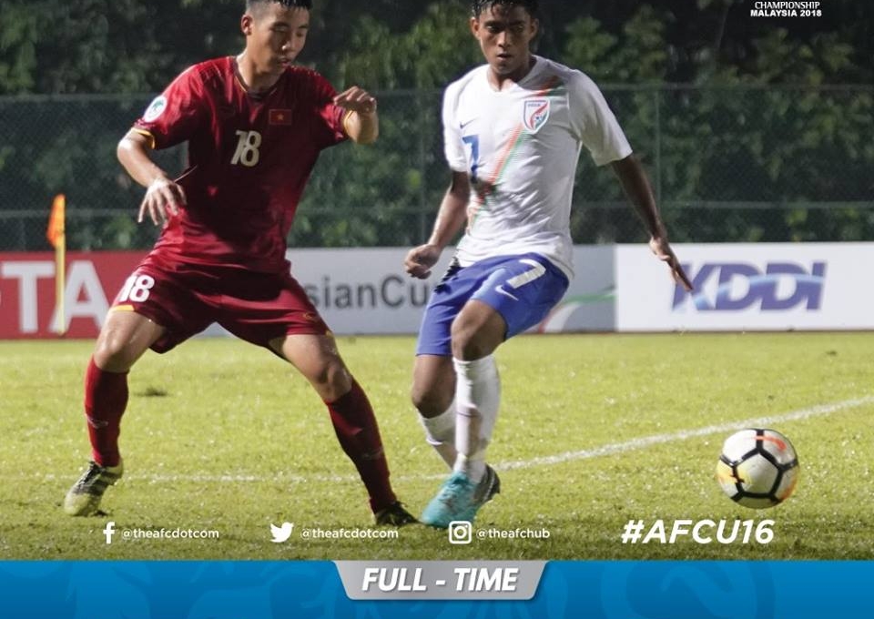 VIDEO bàn thắng: U16 Việt Nam 0-1 U16 Ấn Độ (VCK U16 châu Á)