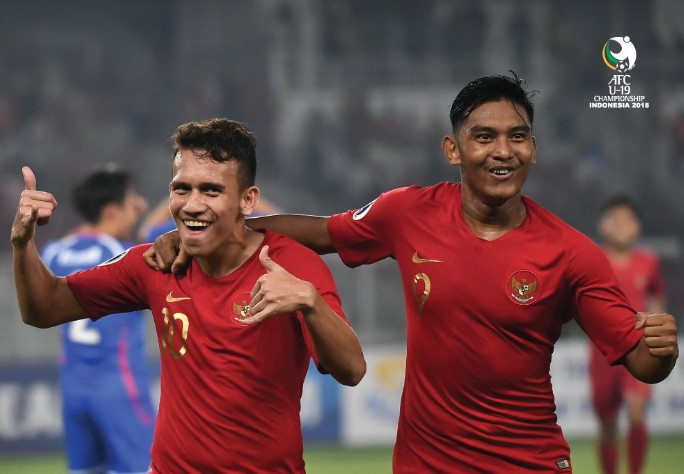 Thắng đậm Đài Loan, U19 Indonesia vươn lên đầu bảng giải châu Á