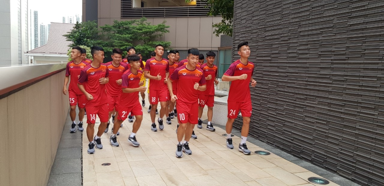 U18 Việt Nam đã đặt chân tới HongKong