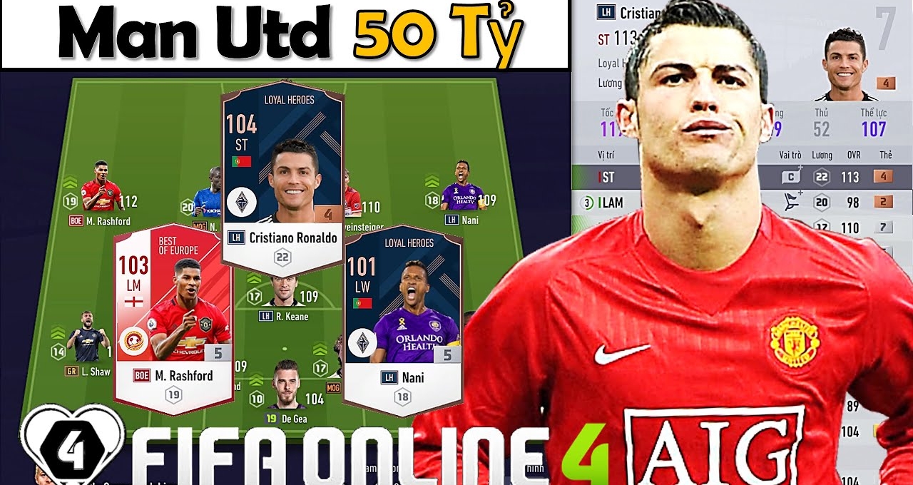 Xây dựng và trải nghiệm team color MU trong FIFA Online 4