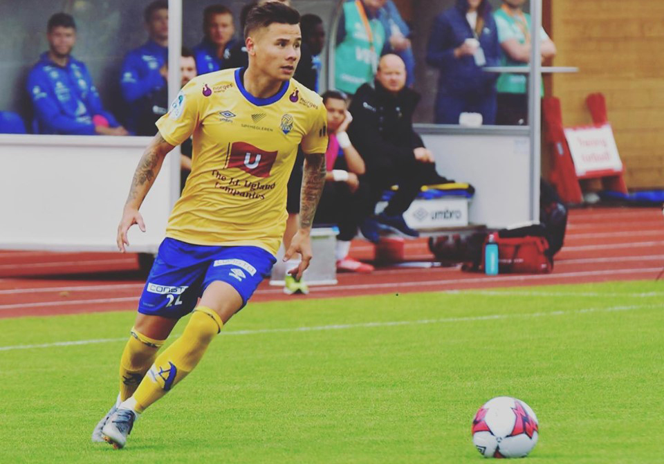 Alexander Dang scores three goals in 2 matches in FK Jerv shirt
