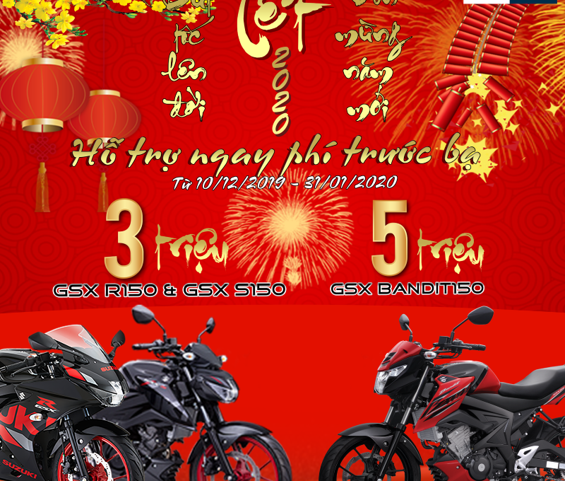 Cơ hội tốt nhất năm để mua côn tay Suzuki với ưu đãi đến 5 triệu đồng