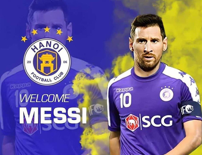 Tiền đạo ĐT Việt Nam 'mời gọi' Lionel Messi đến V-League