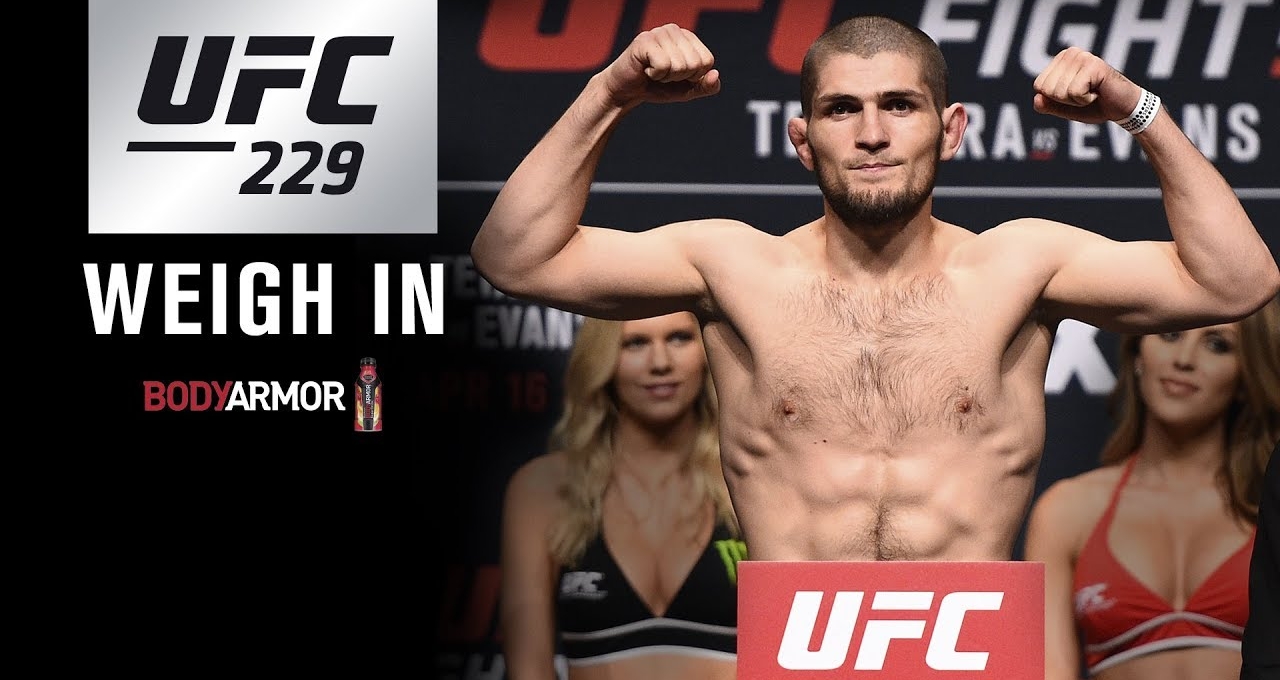 TRỰC TIẾP: Buổi cân thử UFC 229 : Conor McGregor vs Khabib Nurmagomedov