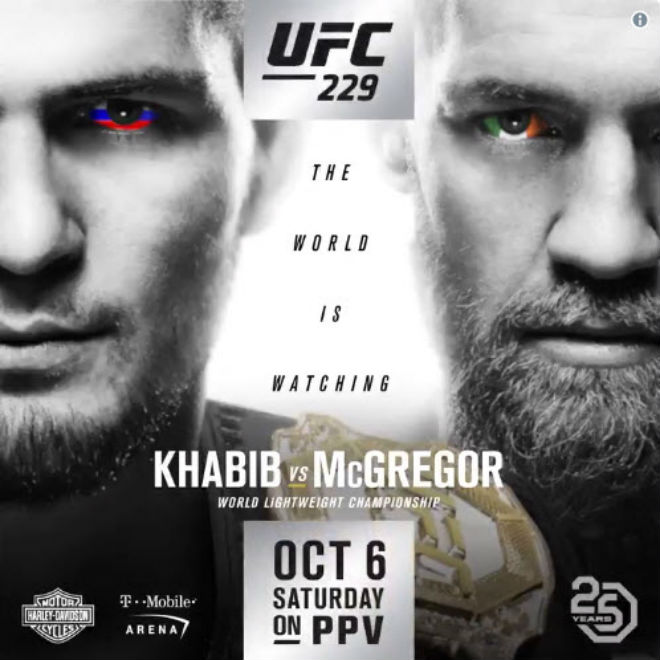 Xem trận Conor McGregor vs Khabib Nurmagomedov ở đâu?