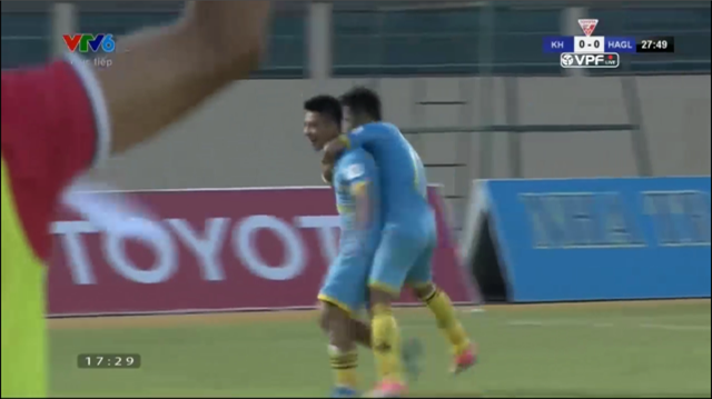 Highlights: Khánh Hòa 4-2 HAGL (Vòng 20 V-League 2017)