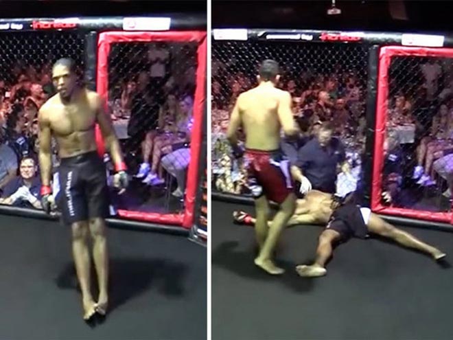 Võ sĩ MMA 'đổ như chuối' vì nghi vấn dính đòn điểm huyệt