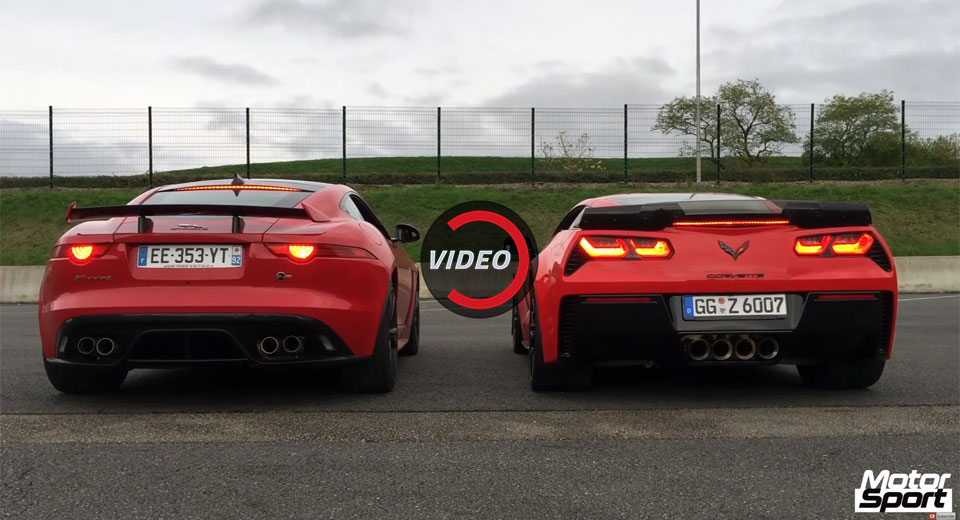 So sánh tiếng 'gầm' của The Jaguar F-Type SVR và Corvette Z06