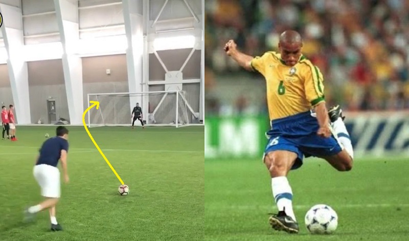 VIDEO: Hơn 2,5 triệu lượt xem bàn thắng tái hiện siêu phẩm của Roberto Carlos