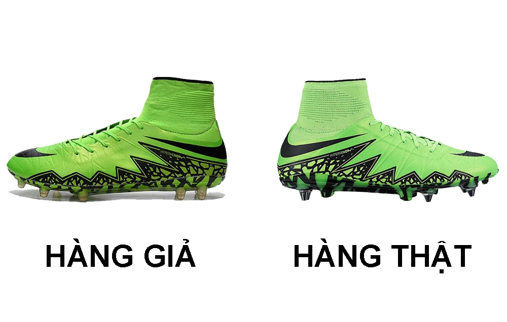 Phân biệt giày đá bóng Nike thật - giả với 5 bước đơn giản