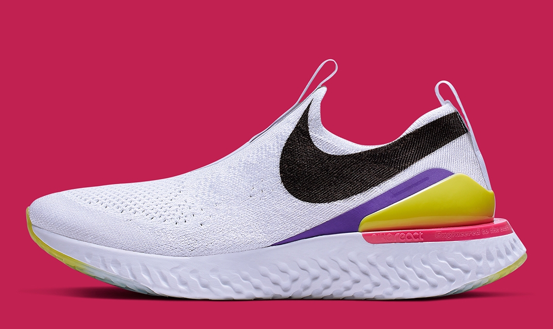 Nike Epic React Phantom, bỏ hoàn toàn dây buộc, dễ xỏ như giày lười