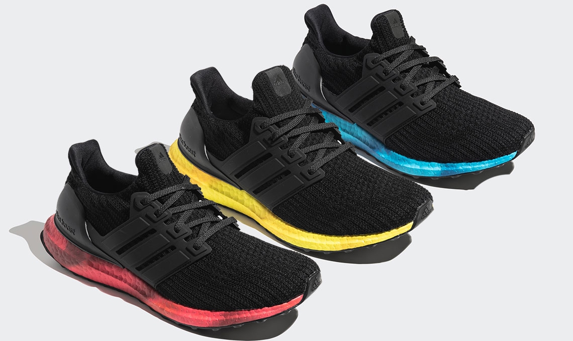 Adidas giới thiệu bộ 3 Ultra Boost với đế nhuộm màu lạ mắt